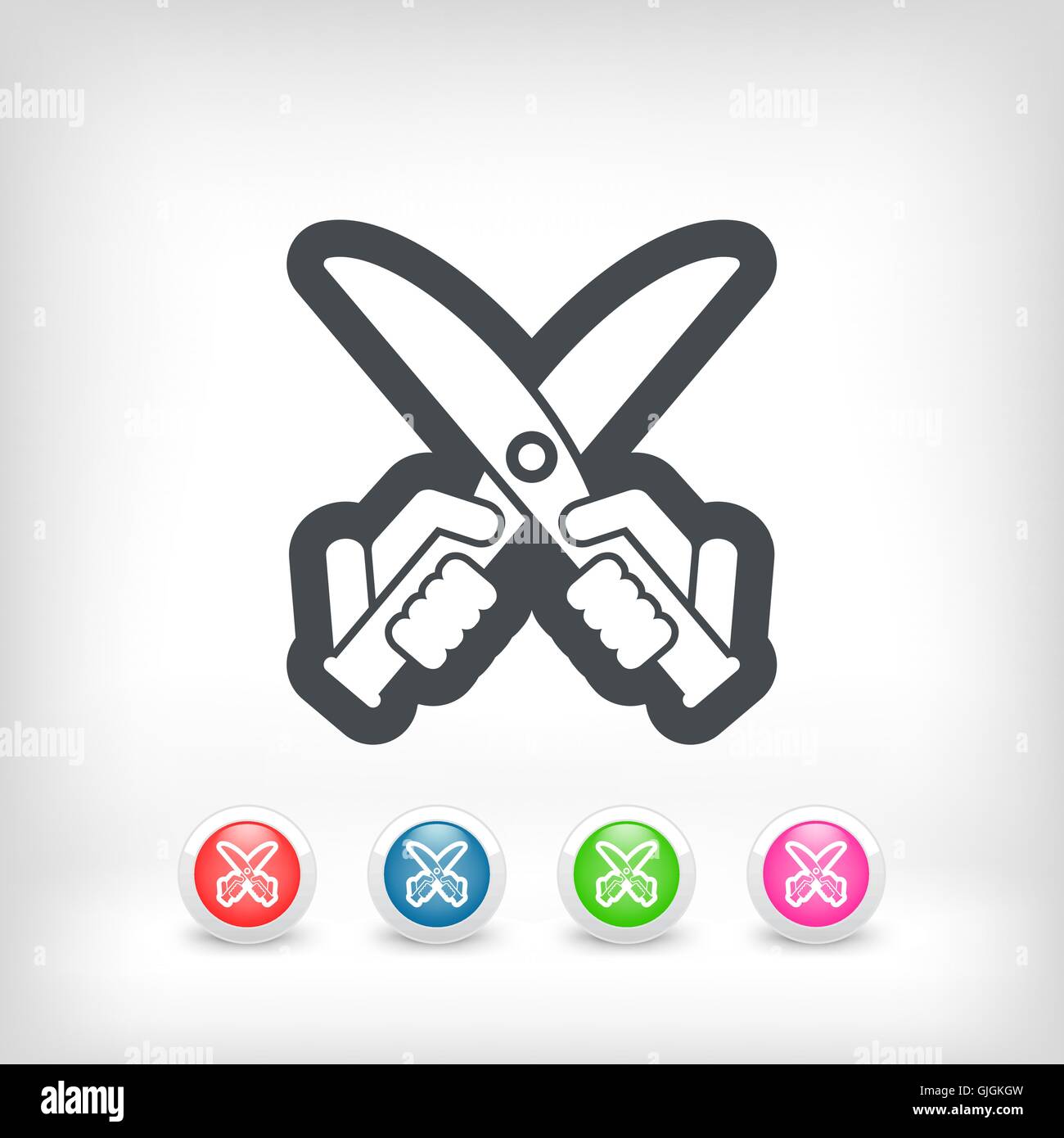 Prune shears Stock Vector Images - Alamy