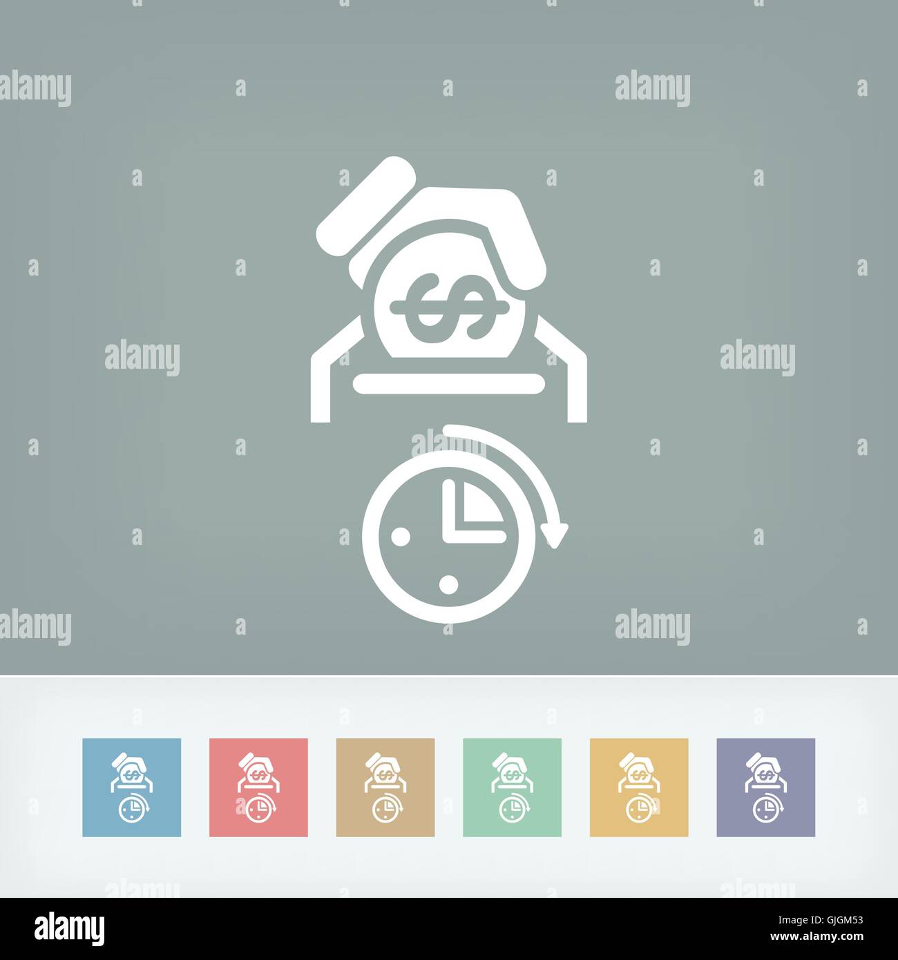 Money time icon Stock Vector Image & Art - Alamy