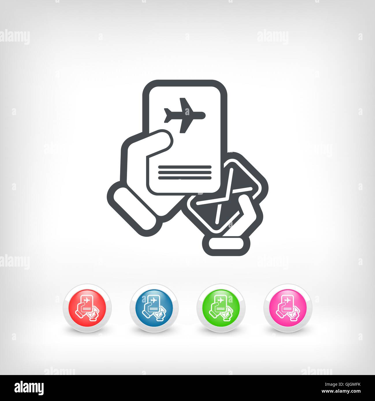 Mail with travel document Stock Vector Image & Art Alamy