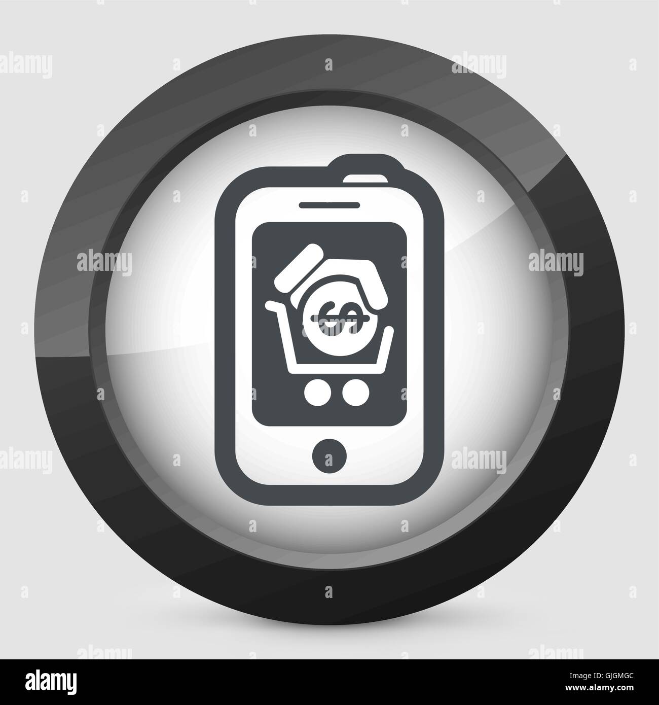 Smartphone cart icon Stock Vector Image & Art - Alamy