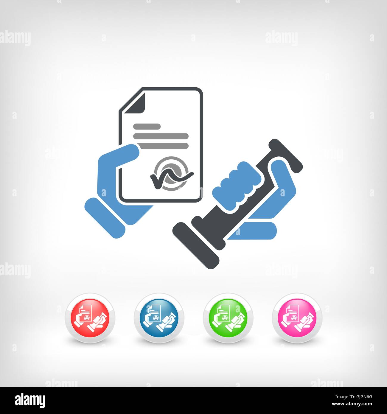 Stamp icon Stock Vector