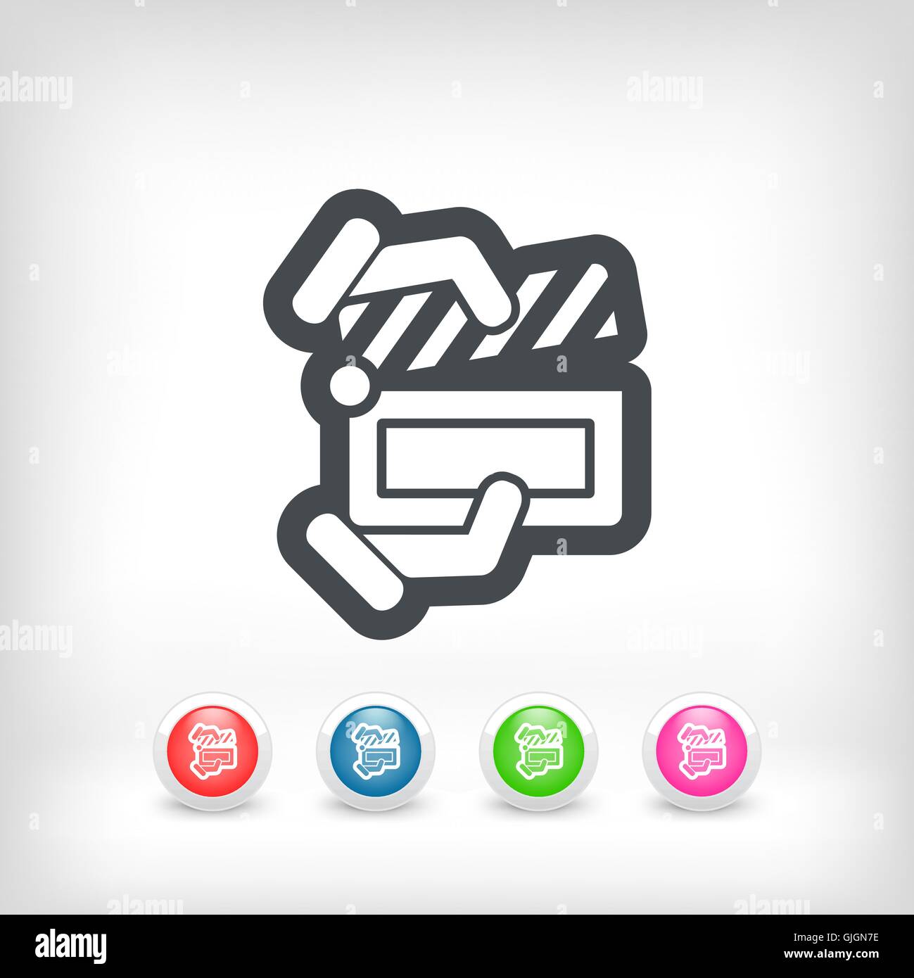 Clapboard concept icon Stock Vector Image & Art - Alamy
