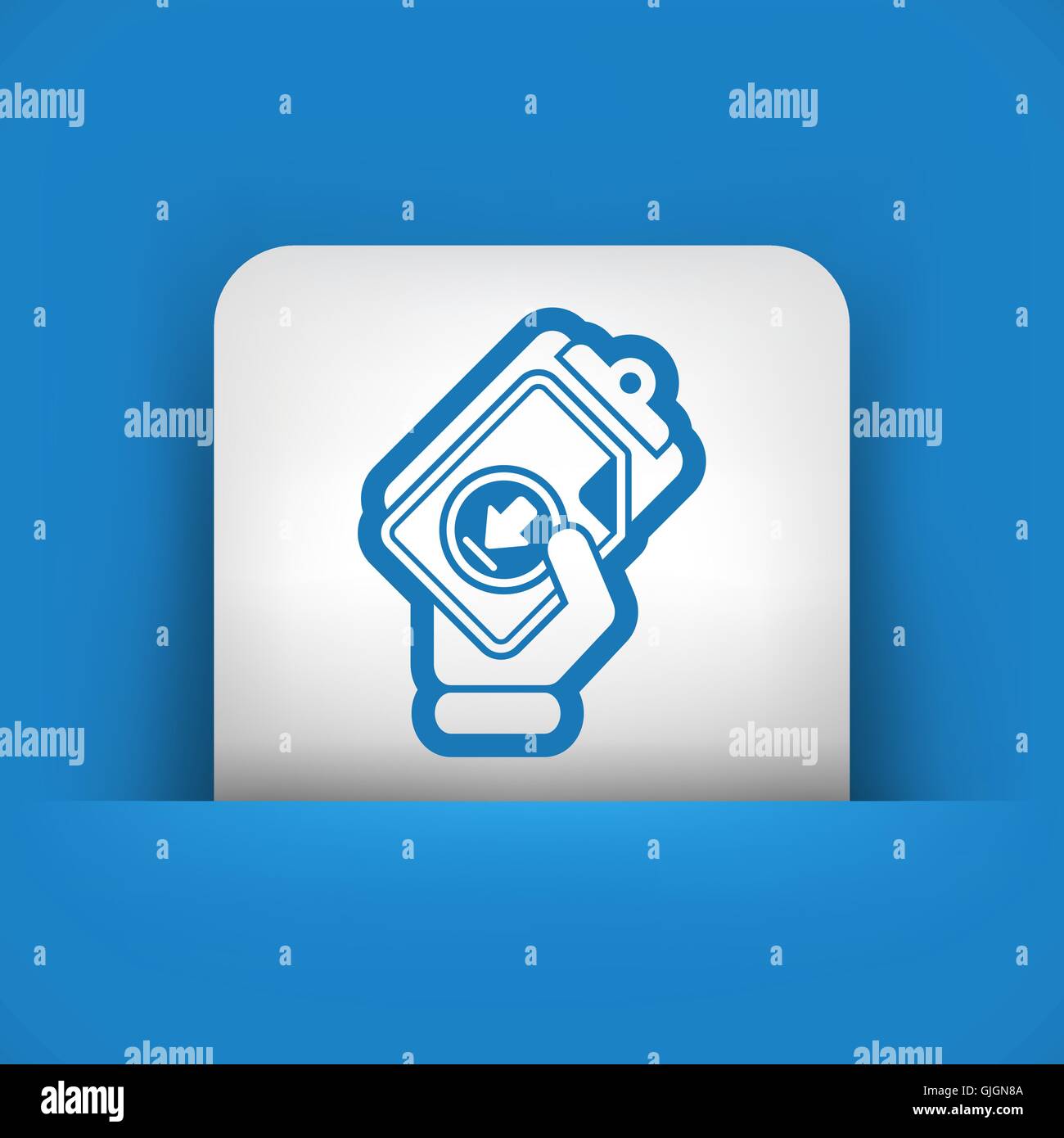 Download link icon Stock Vector Image & Art Alamy
