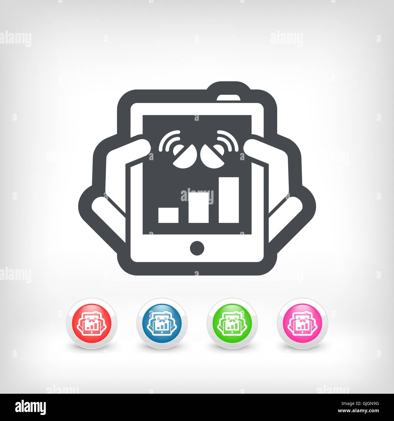Tablet connection icon Stock Vector Image & Art - Alamy