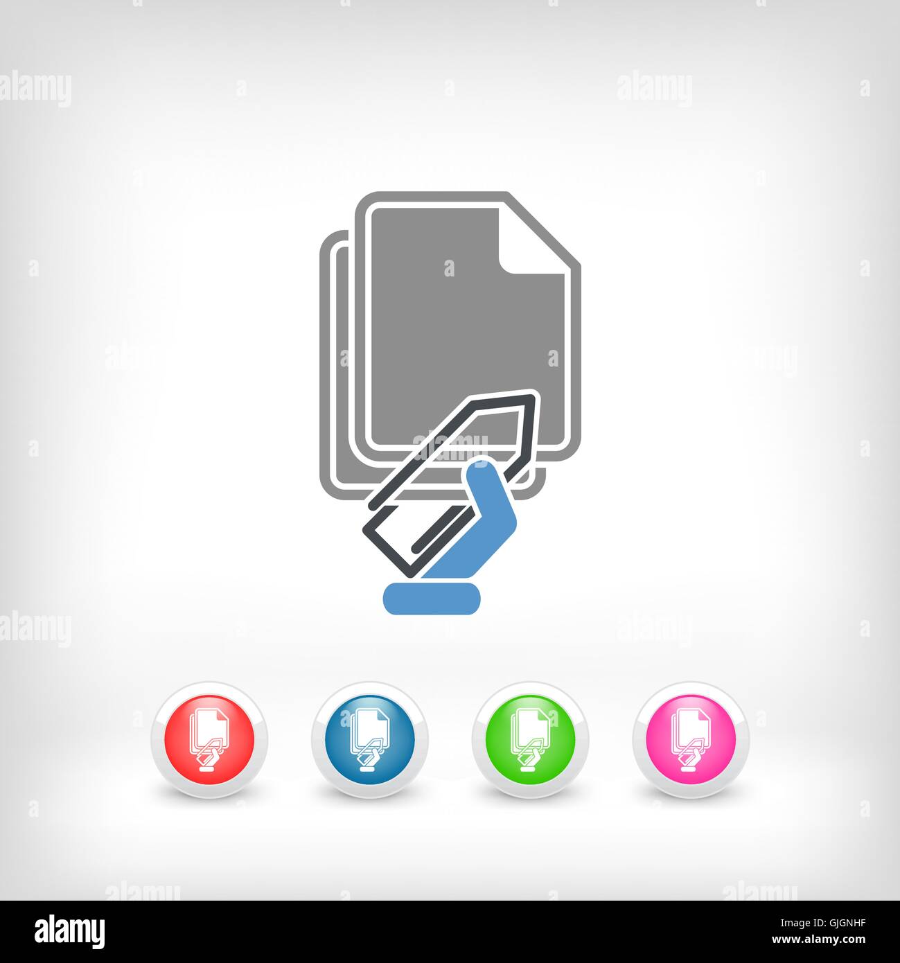 Paper clip icon Stock Vector Image & Art - Alamy