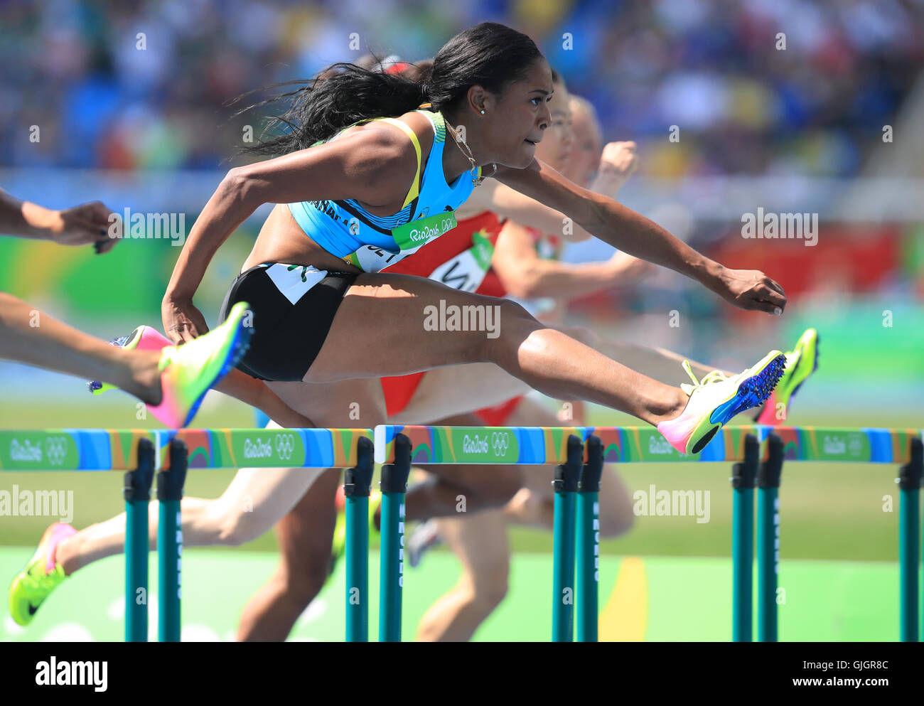 Olympics olympics athletics track hurdles hurdle team gb hi-res stock ...