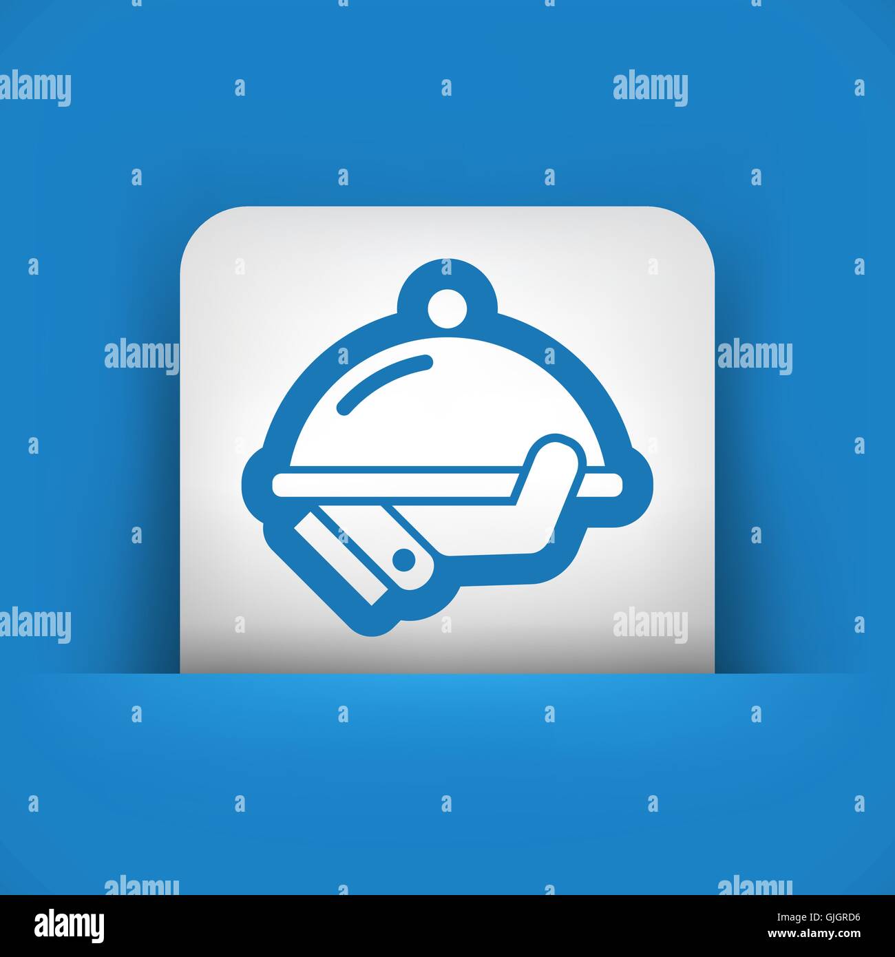 Silver service waiter Stock Vector Images - Alamy