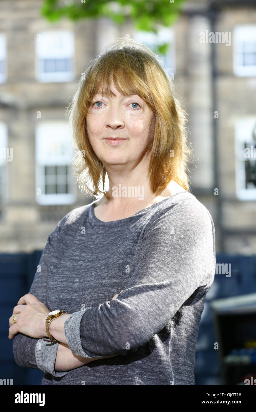 Edinburgh, Scotland. 16th August 2016.  Sharon Blackie, novelist and storyteller at Edinburgh International Book Festival.    Author Sharon Blackie at Edinburgh Book festival 2016 Stock Photo
