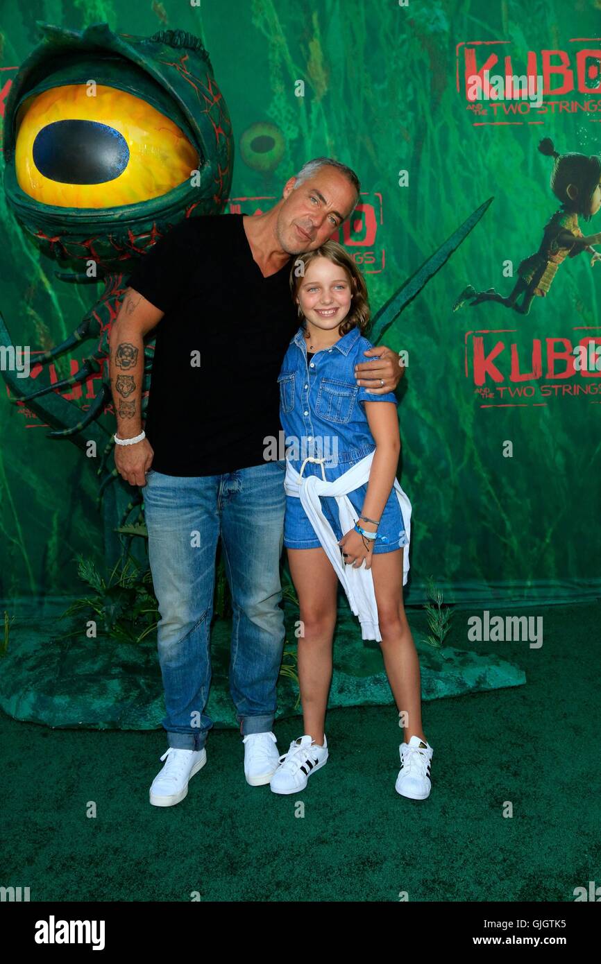 Los Angeles, CA, USA. 15th Aug, 2016. Cora Welliver, Titus Welliver at
