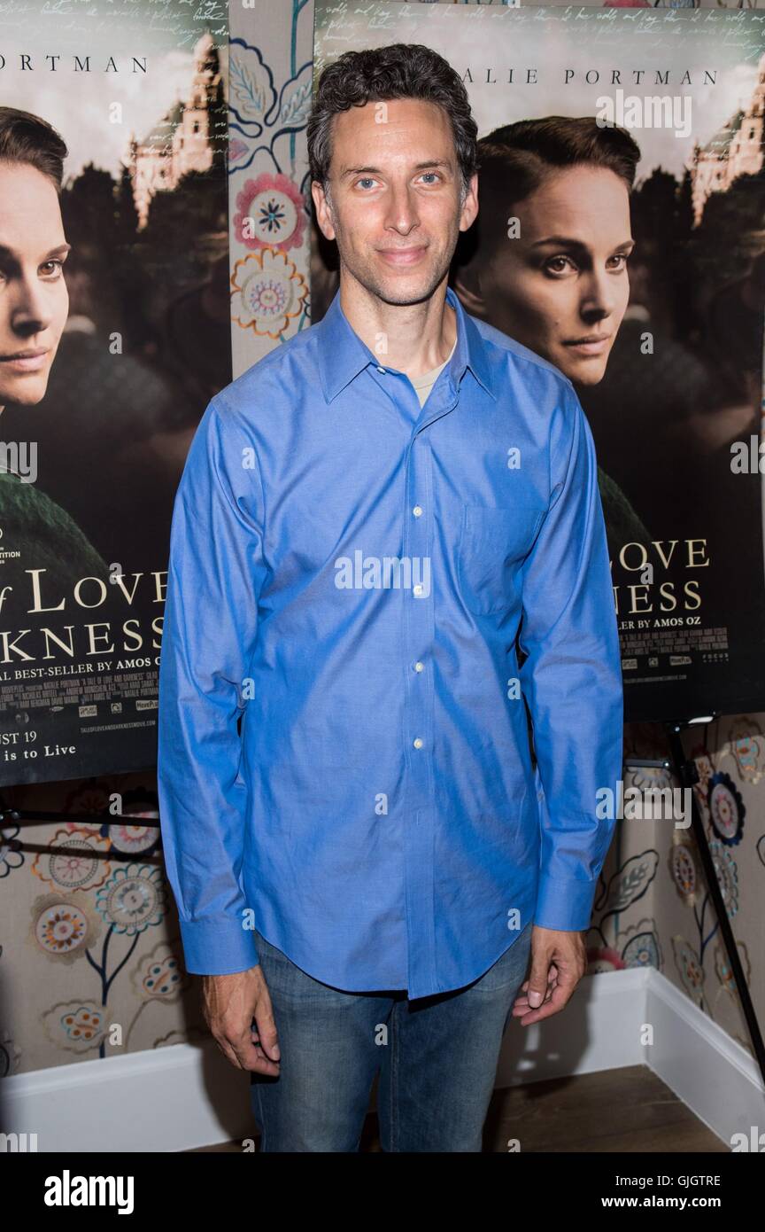 New York, NY, USA. 15th Aug, 2016. Ben Shenkman at arrivals for A TALE OF LOVE AND DARKNESS, Crosby Street Hotel, New York, NY August 15, 2016. Credit:  Steven Ferdman/Everett Collection/Alamy Live News Stock Photo