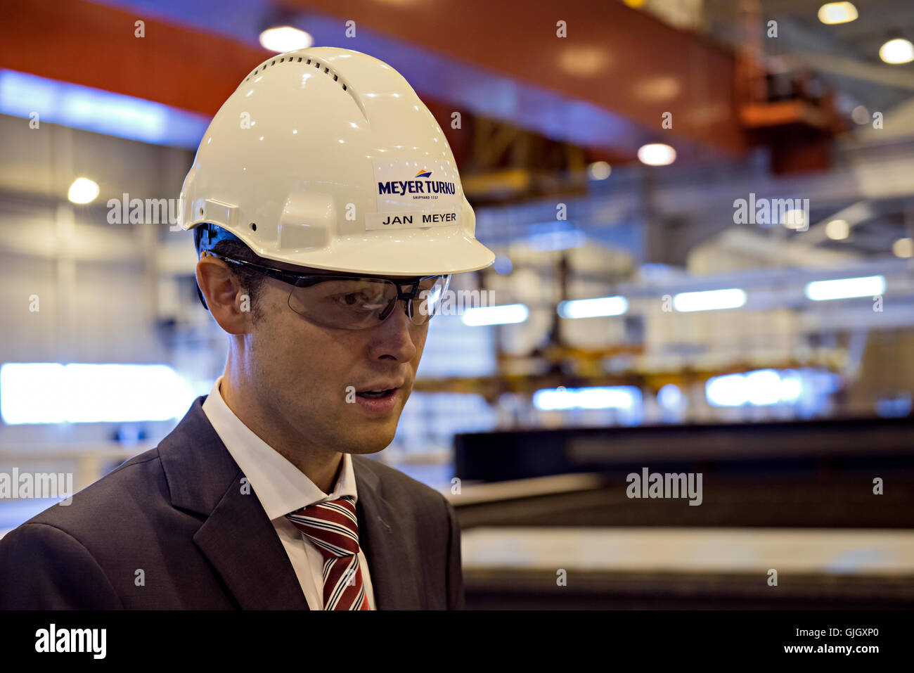 Turku, Finland. 16th August. The production of the Mein Schiff 1, the next Cruise Ship for the German TUI Cruises. Credit:  Stefan Crämer/Alamy Live News Stock Photo