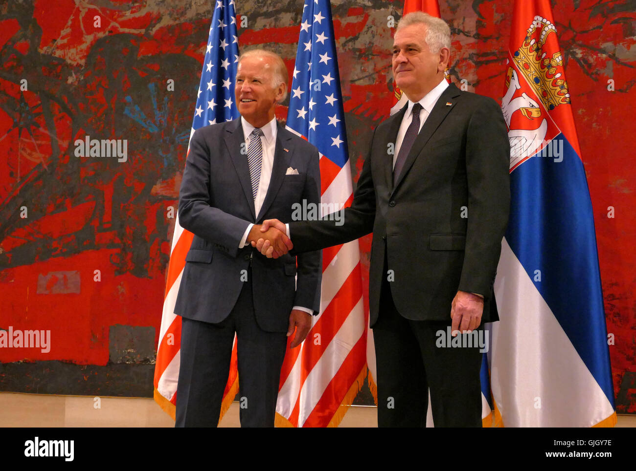 Belgrade, Serbia. 16th August, 2016. Meeting of the President of the ...