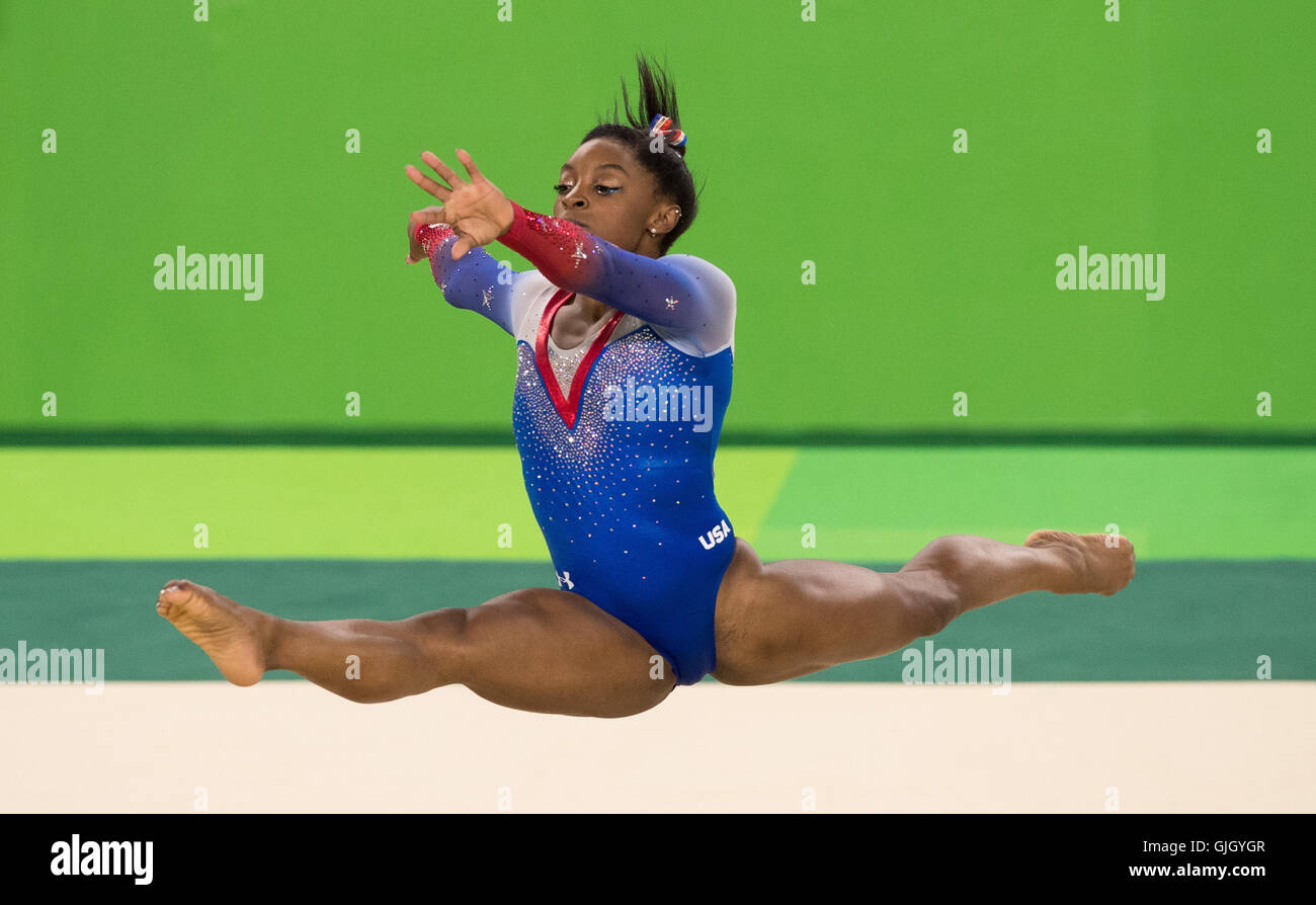 Rio De Janeiro Brazil 16th August 16 Olympics 16 Artistic Gymnastics Biles Simone Usa During The Final Of The Artistic Gymnastics Solo Mode Rio 16 Olympic Games Held In Rio Olympic
