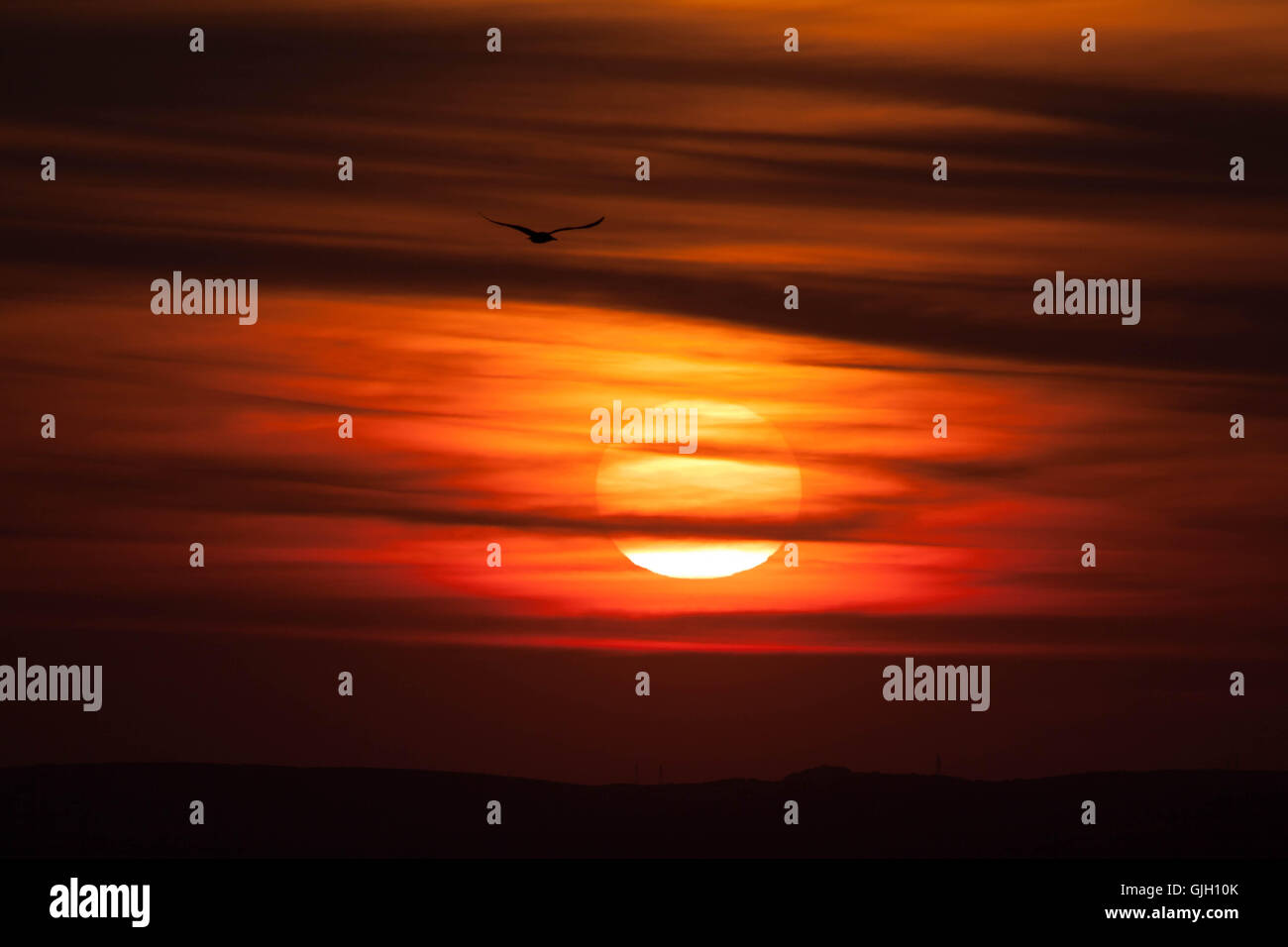 Sandylands Promenade, Morecambe, Lancashire, United Kingdom. 16th Aug