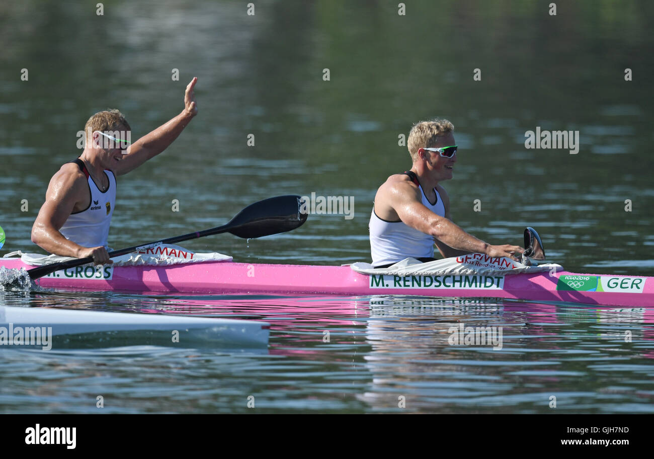 Rio de Janeiro, Brazil. 17th Aug, 2016. Max Rendschmidt (R) and Marcus ...