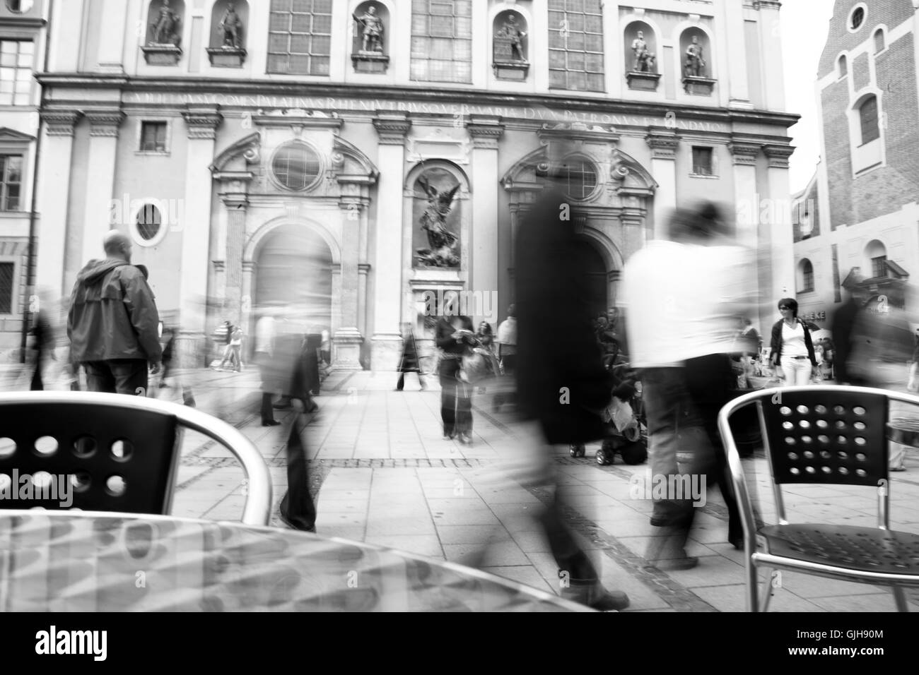 cafe humans human beings Stock Photo