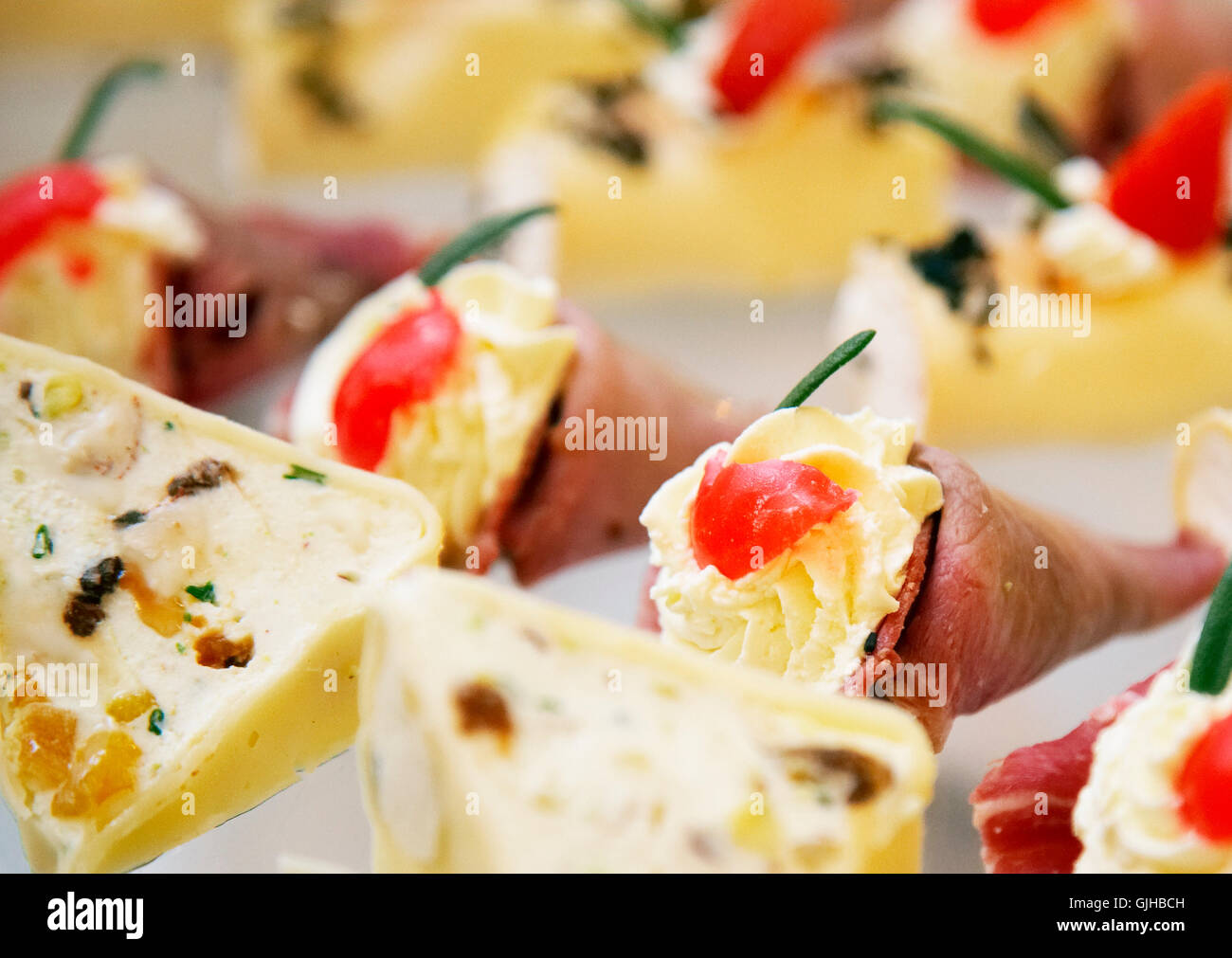 snack time celebrate reveling Stock Photo