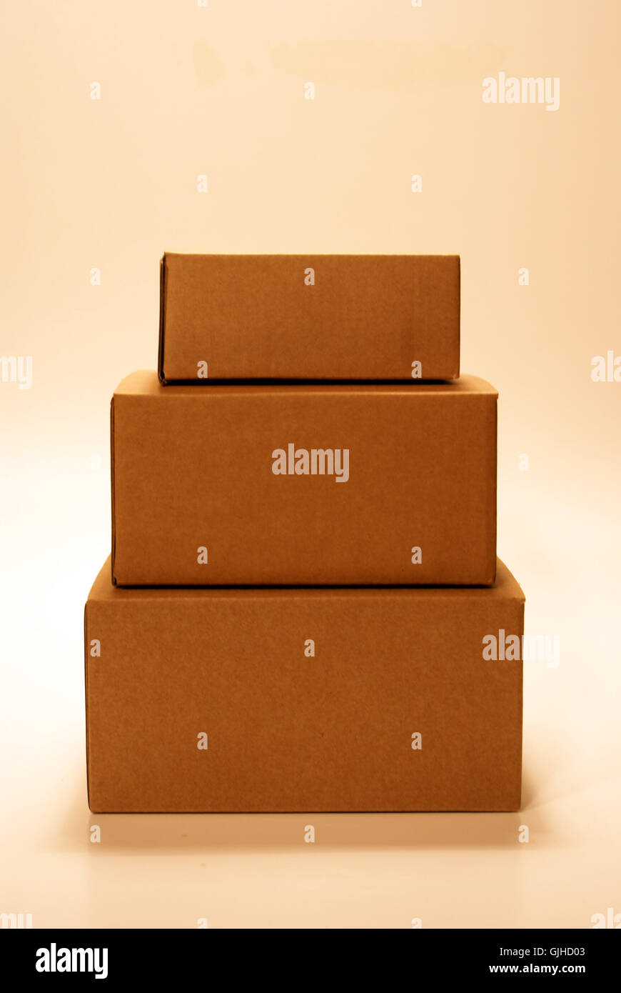 stack of cardboard boxes Stock Photo Alamy