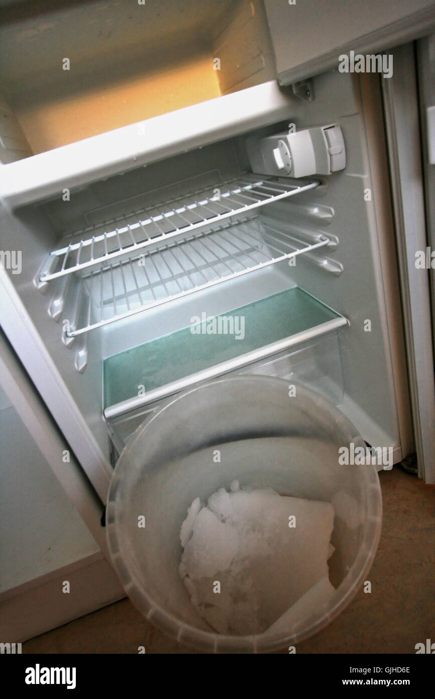 defrost refrigerator Stock Photo