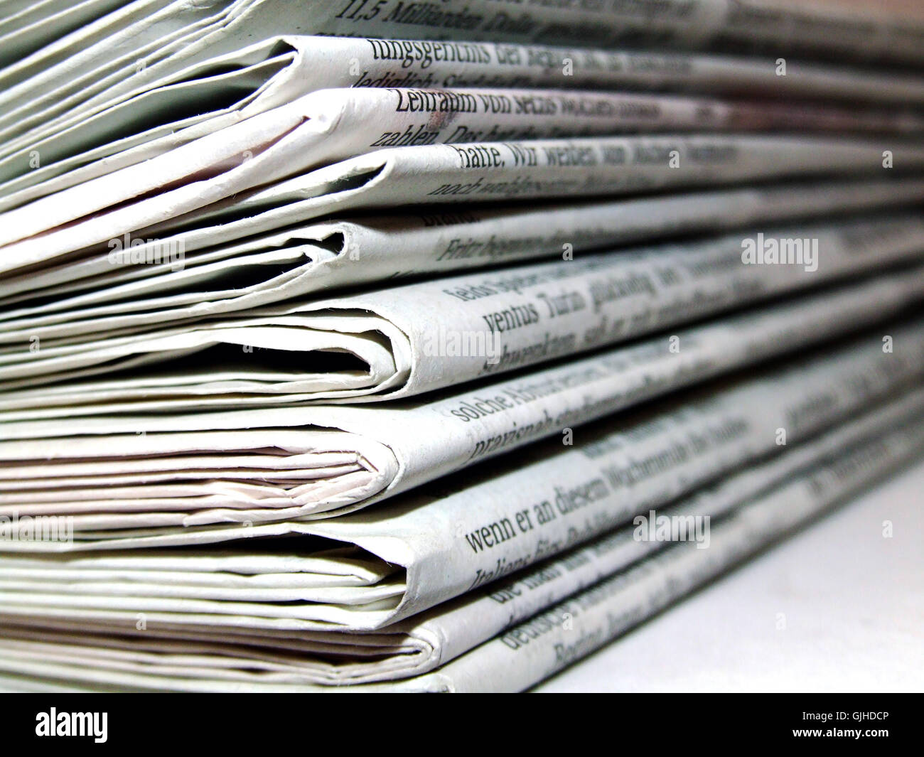 newspaper journal communication media Stock Photo