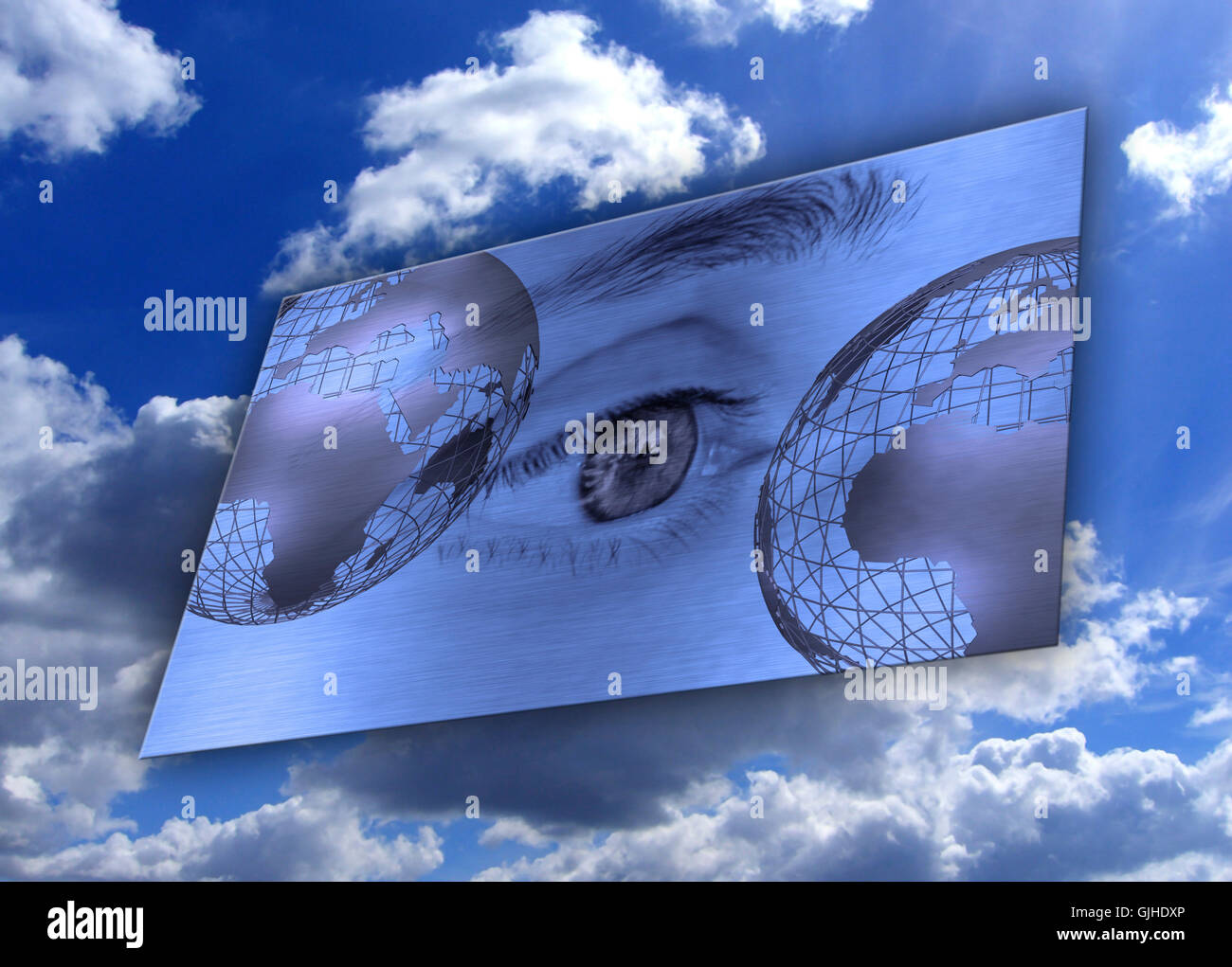 communication media face eye Stock Photo Alamy
