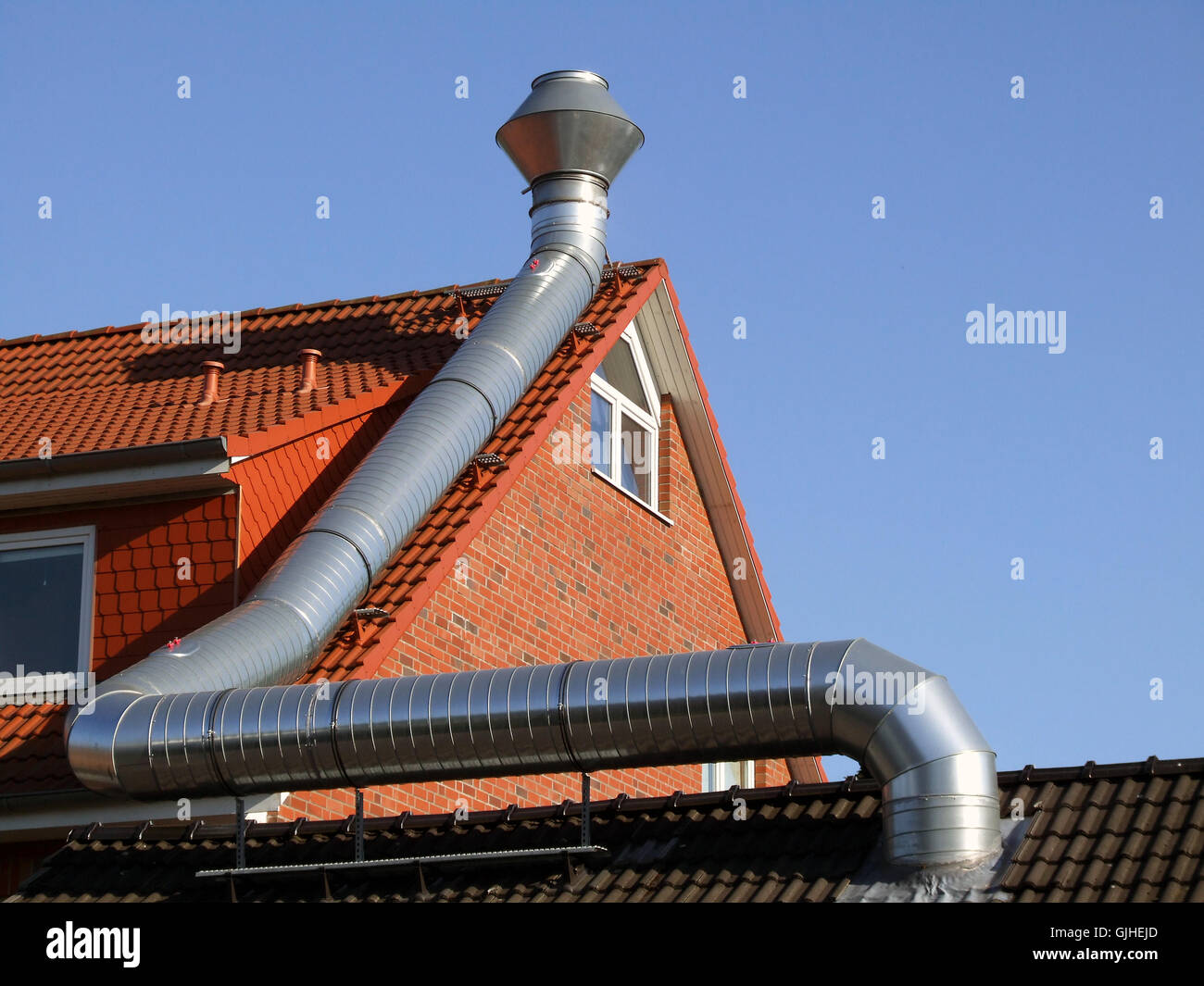 environmental protection extracted air air-conditioning Stock Photo