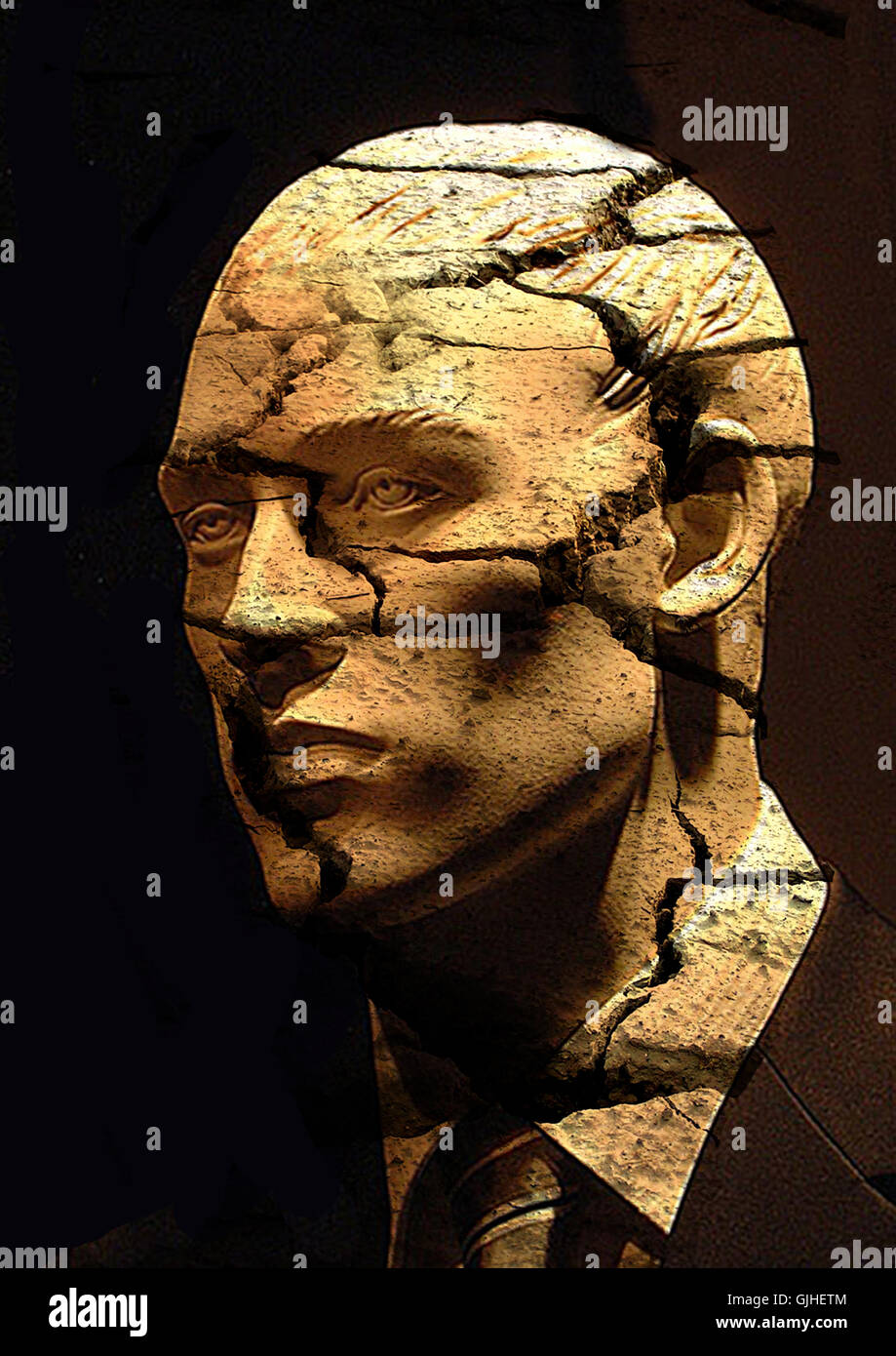 stone male masculine Stock Photo