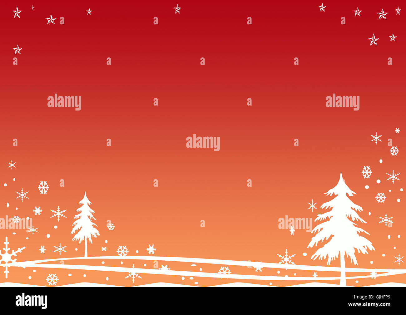 winter graphic blank Stock Photo