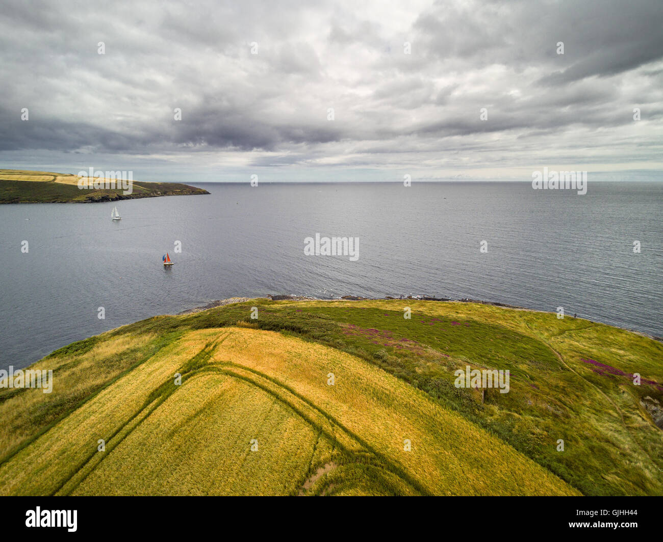 Coastline and sea, Sandycove Island, Cork, Munster, Ireland Stock Photo