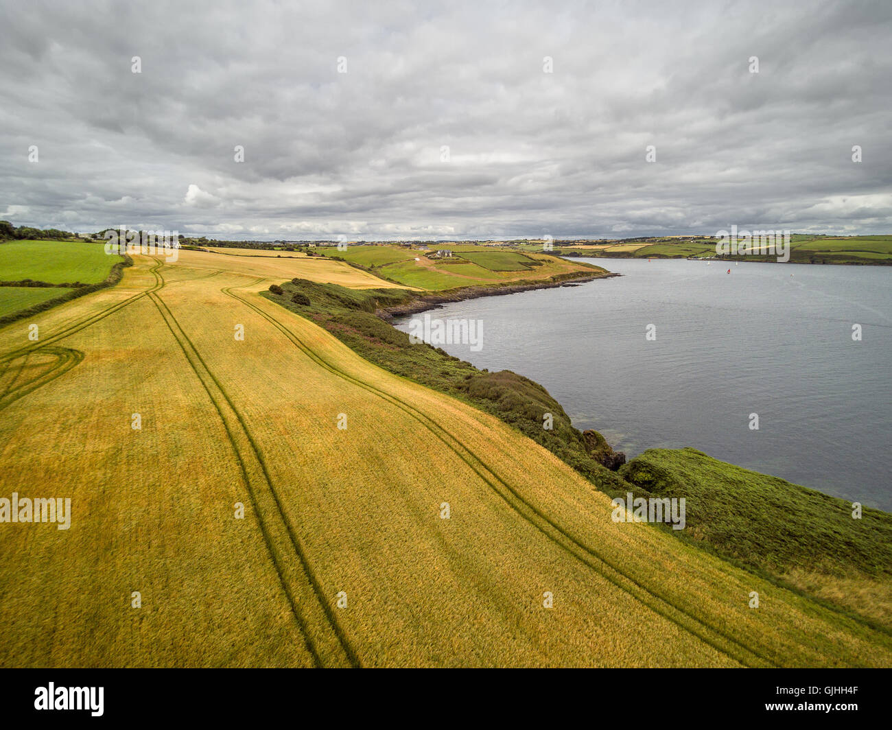 Coastline and sea, Sandycove Island, Cork, Munster, Ireland Stock Photo