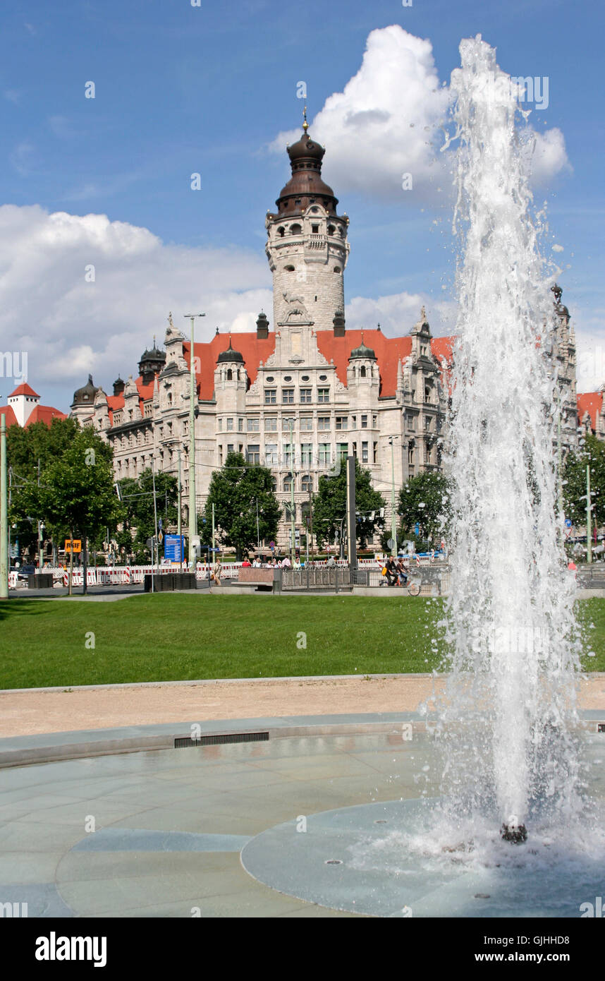new town hall in leipzig Stock Photo Alamy