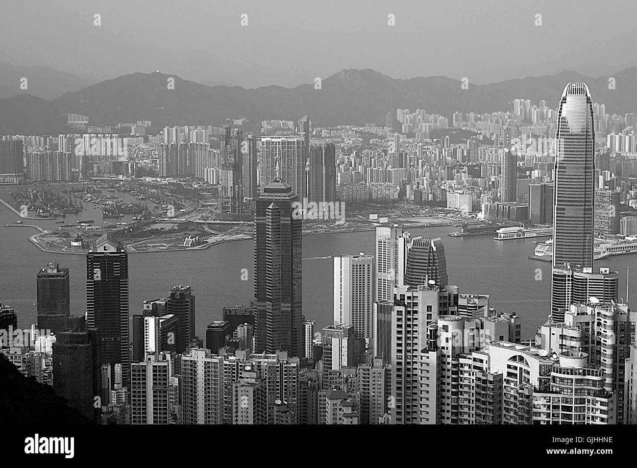 hong kong skyline Stock Photo - Alamy