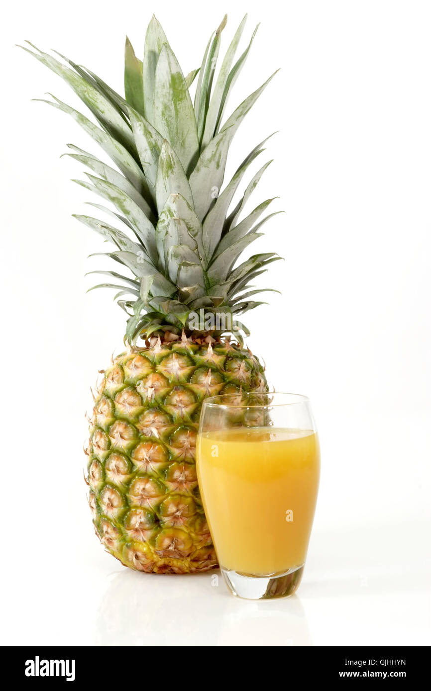 freshly squeezed pineapple juice Stock Photo Alamy