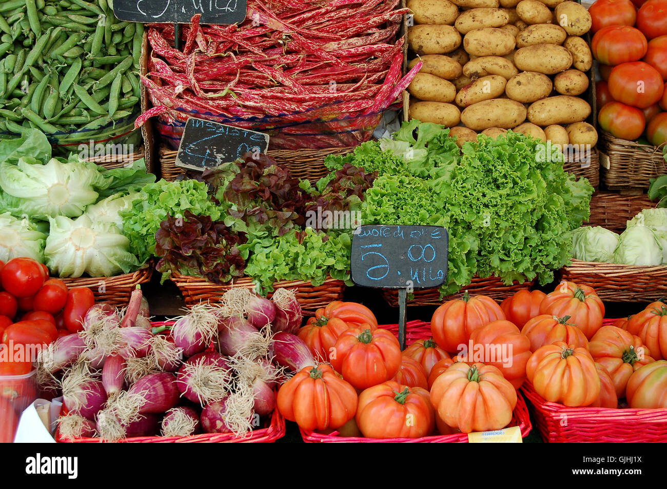 beans booth vegetable Stock Photo Alamy