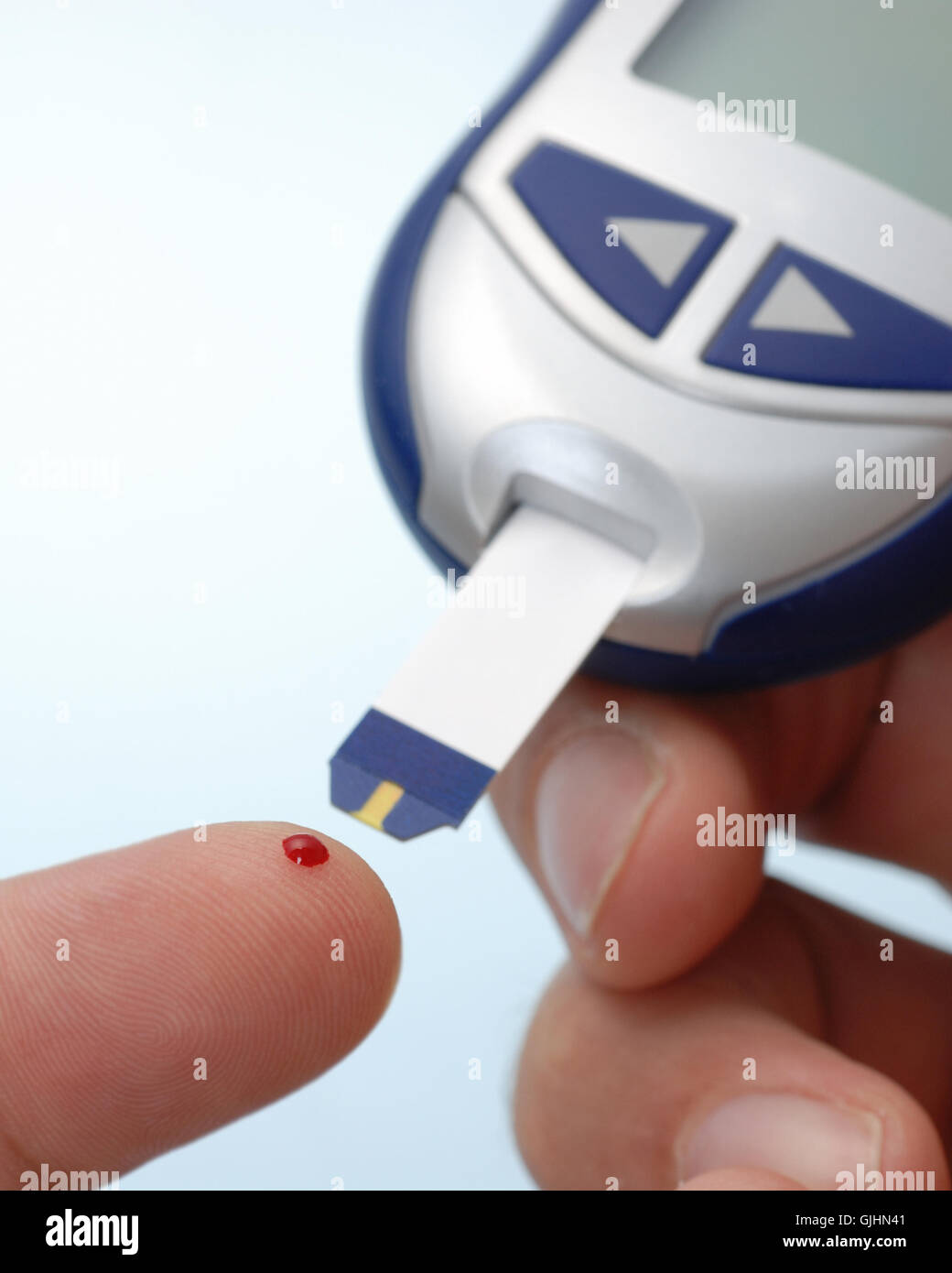 blood glucose monitoring Stock Photo Alamy