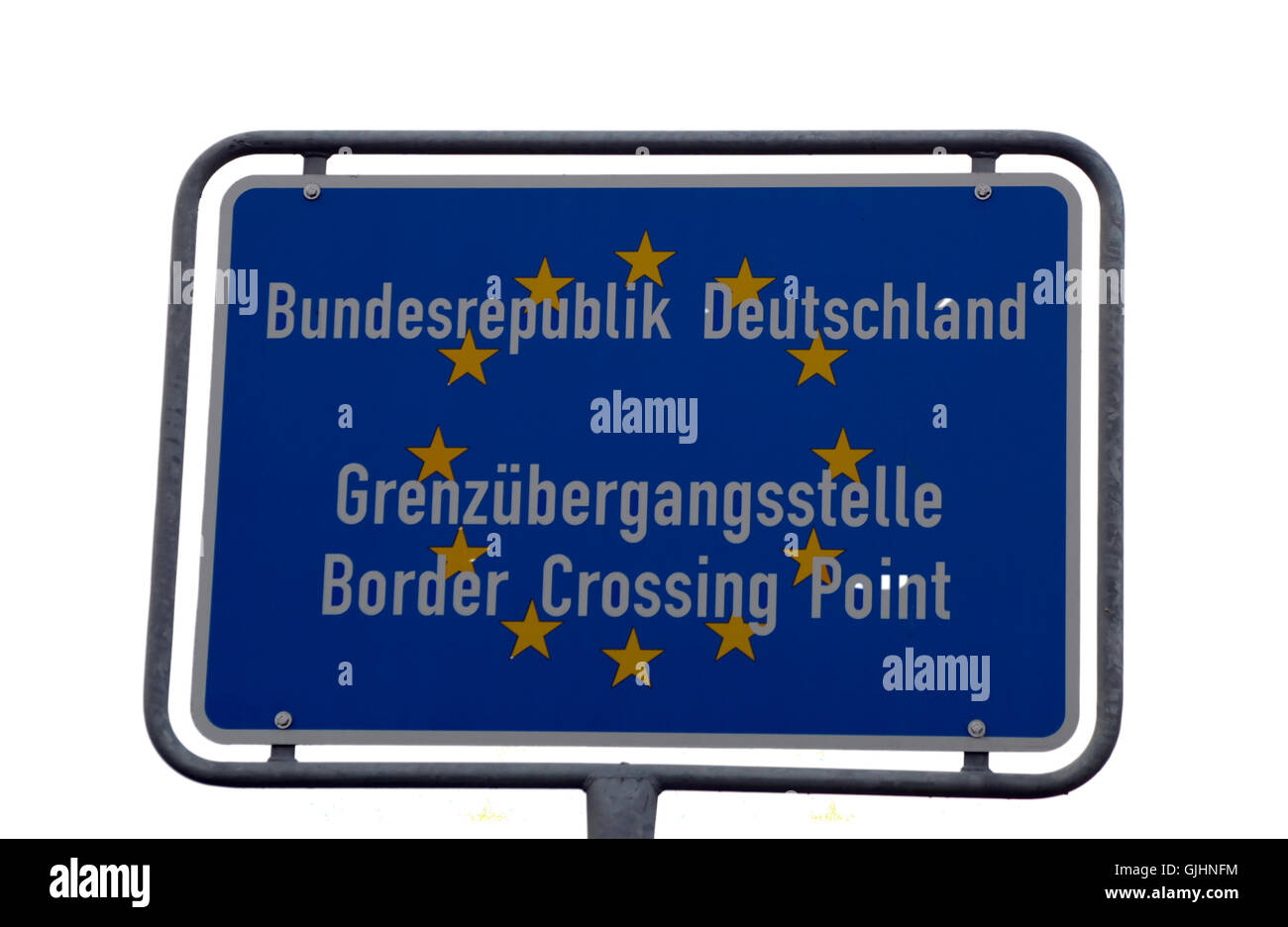 border crossing point Stock Photo