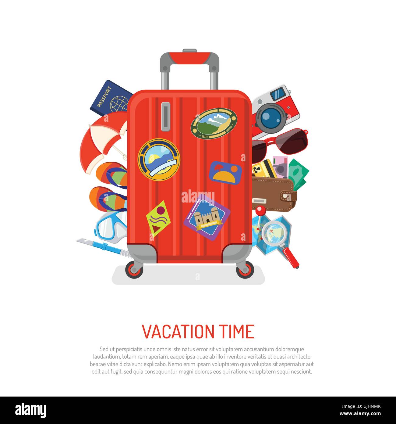 Vacation and Summer Concept Stock Vector Image & Art - Alamy