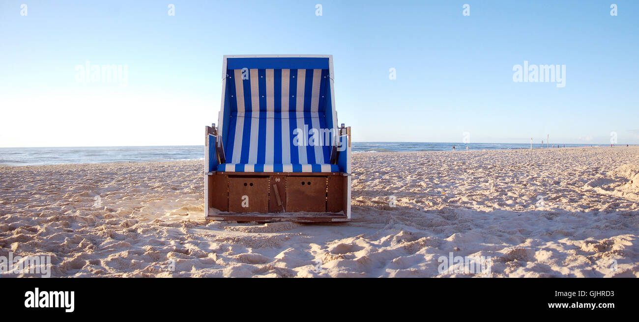 beach chair large Stock Photo