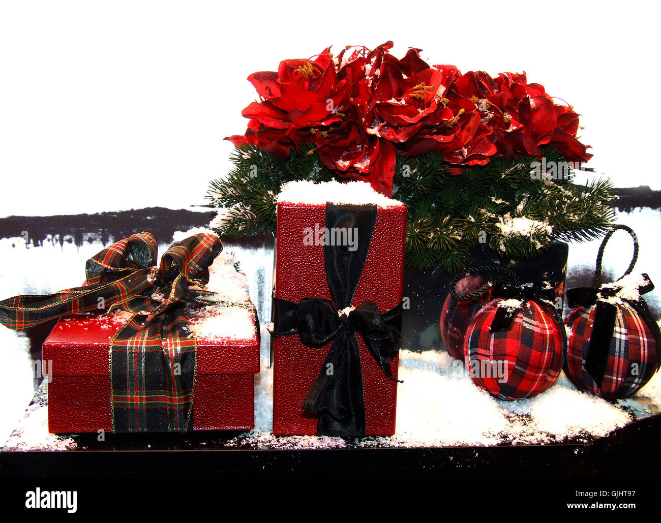 gift loop christmas decorations Stock Photo Alamy