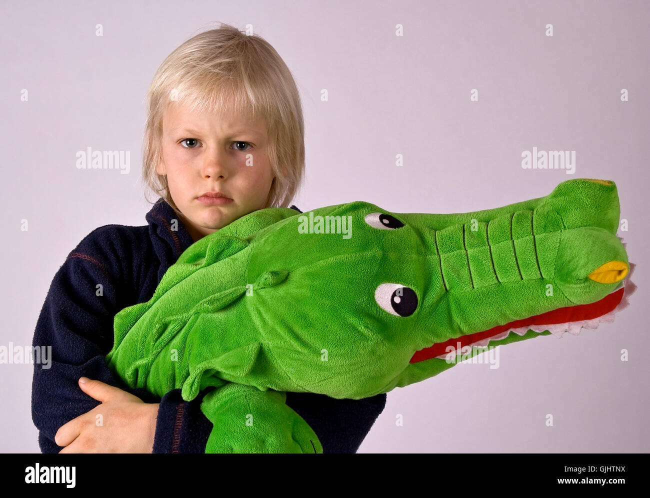 crocodile sad pet Stock Photo