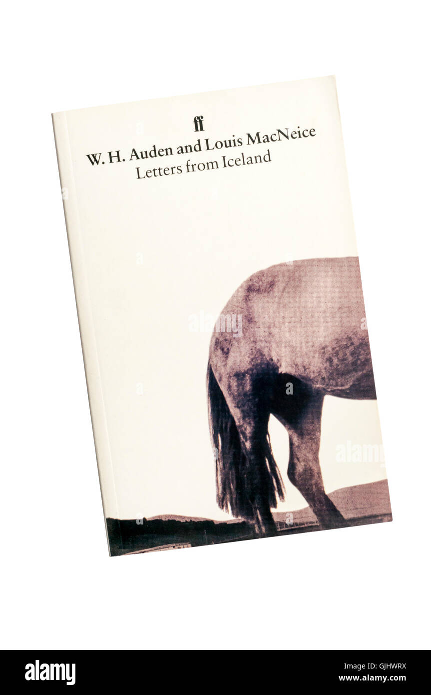 A copy of Letters from Iceland by W.H. Auden and Louis MacNeice.  First published in 1937. Stock Photo
