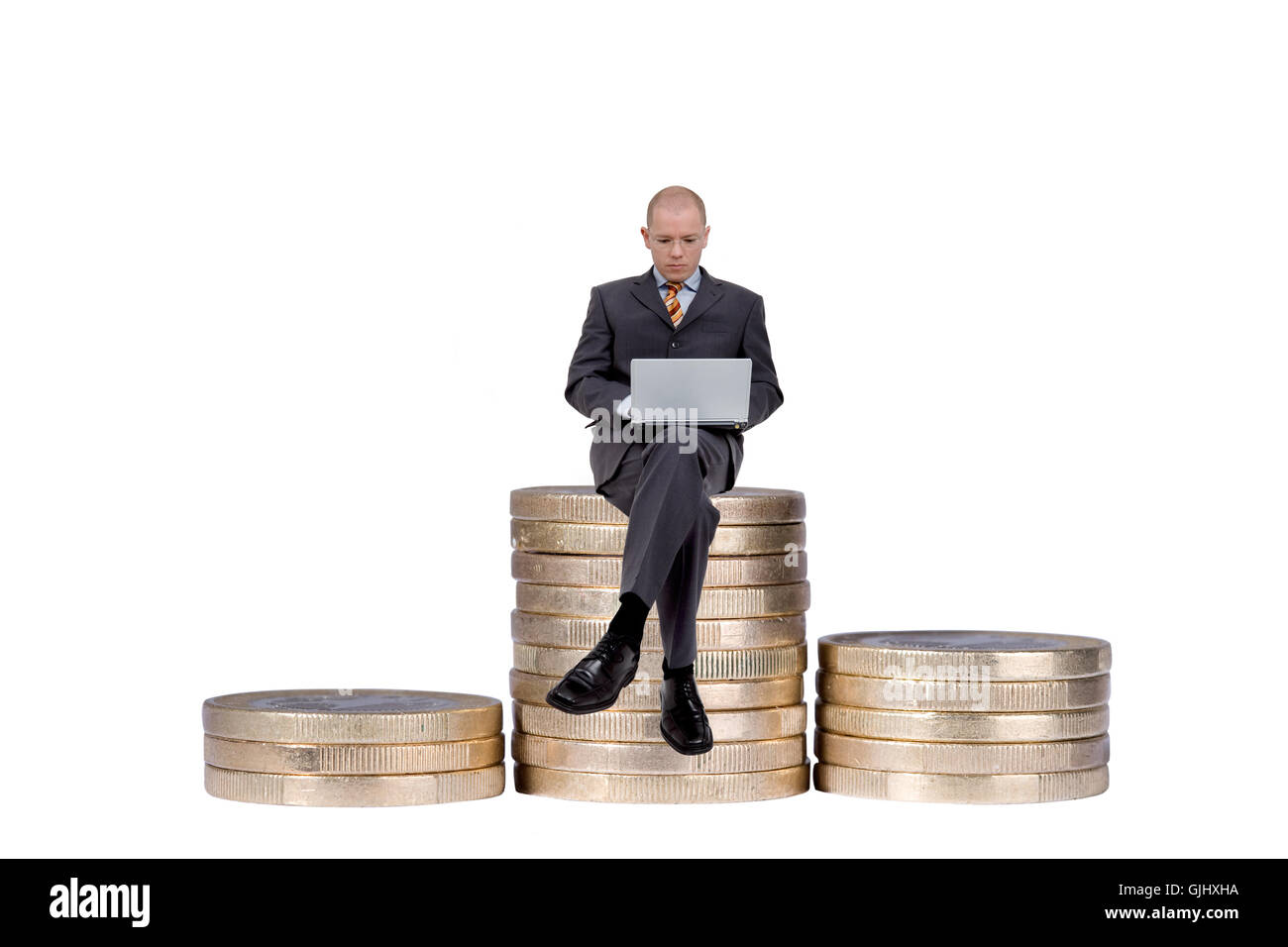 businessman with notebook Stock Photo