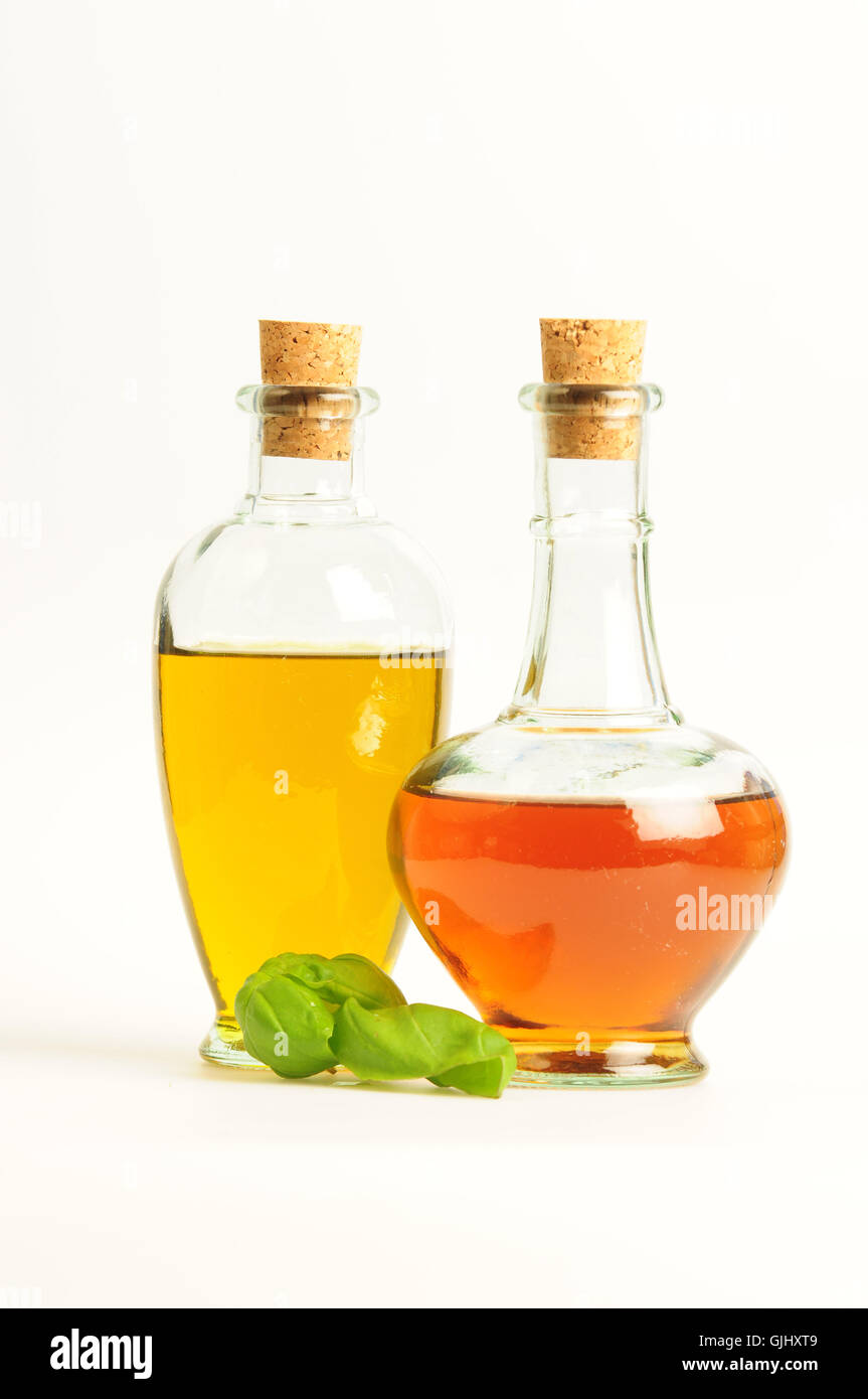 vinegar and olive oil Stock Photo Alamy