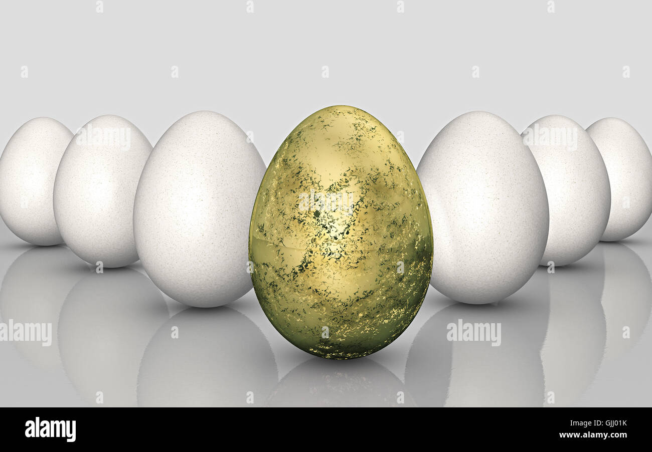 golden egg Stock Photo