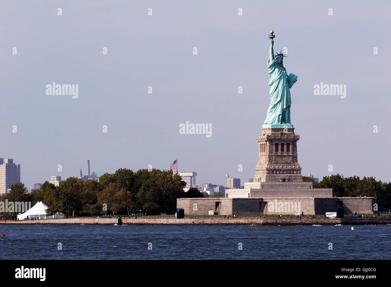 iceland statue of liberty firmament Stock Photo
