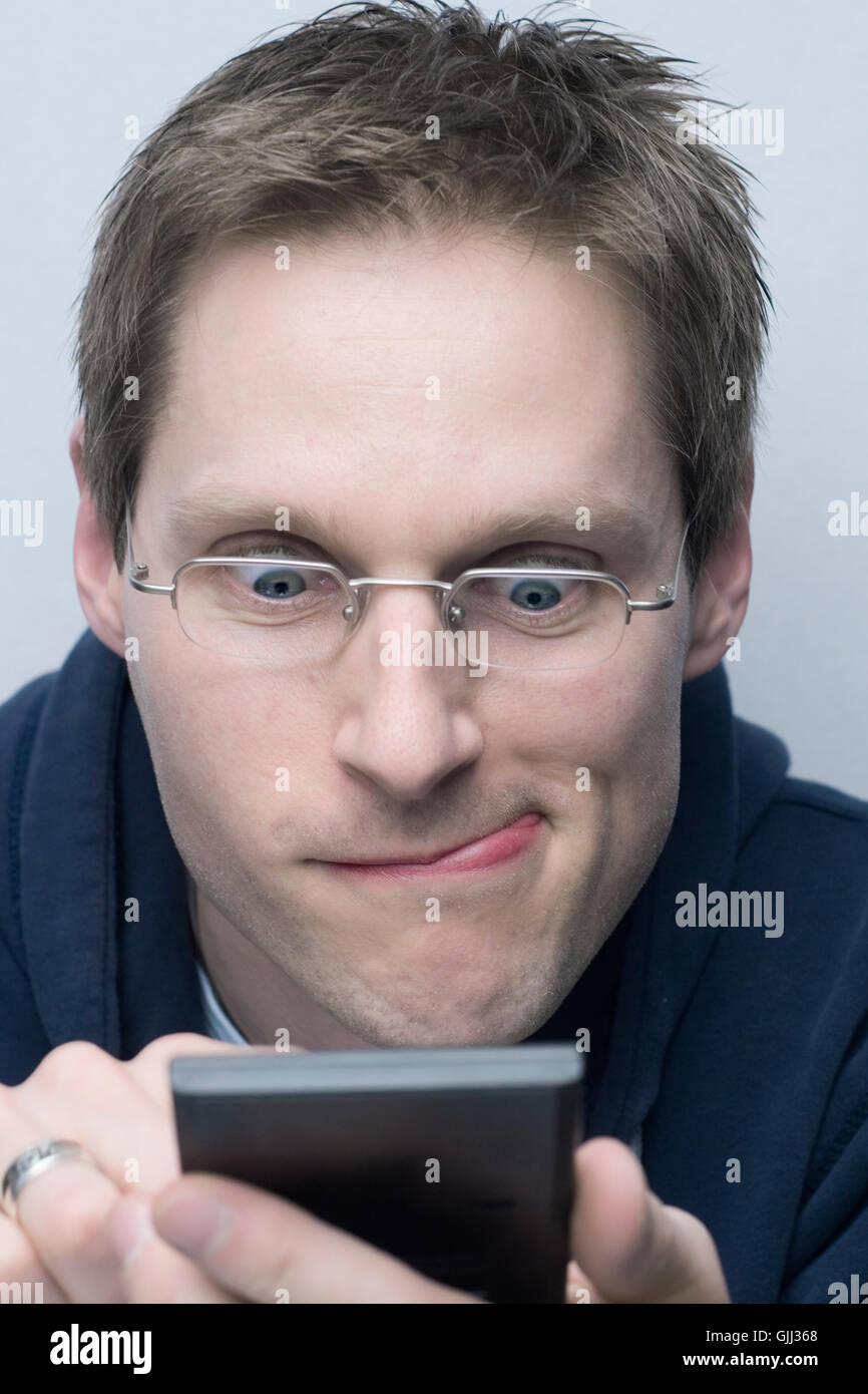 man in arithmetic Stock Photo