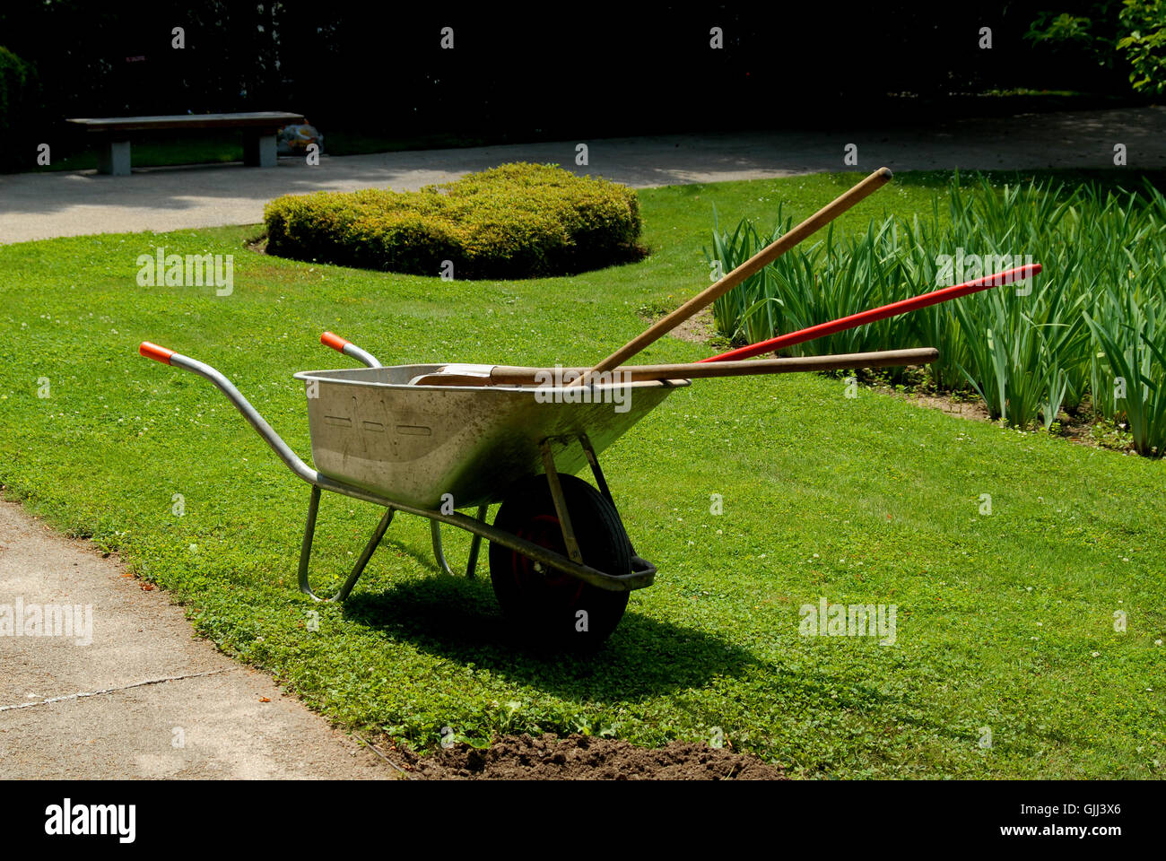 Wheelbarrow on sale and shovel