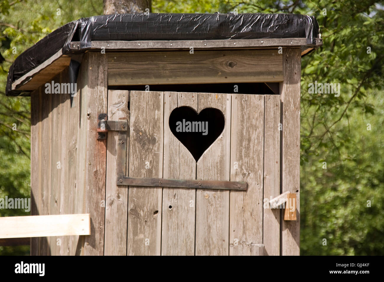 old holzklo Stock Photo