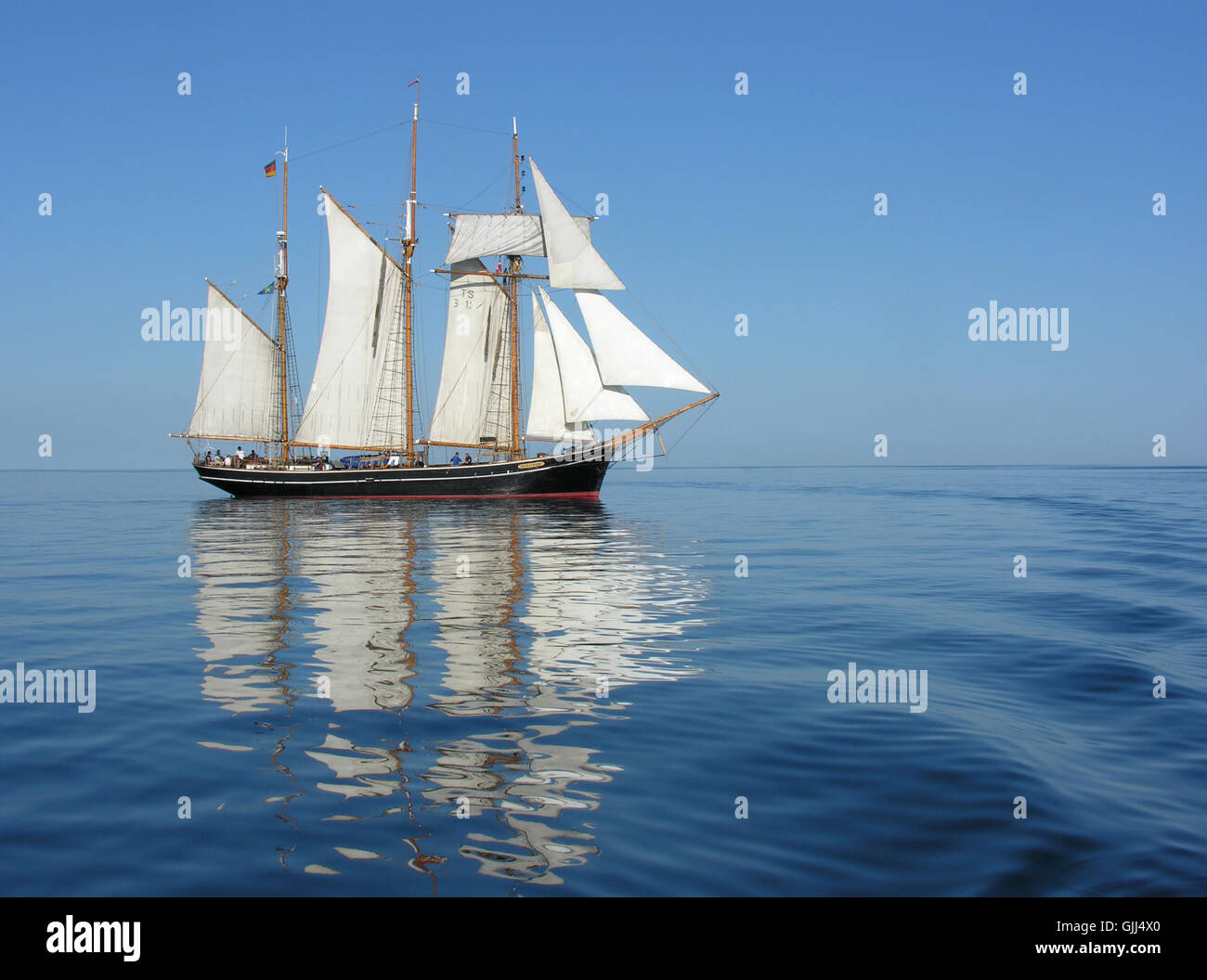 sail old-timer sailing ship Stock Photo