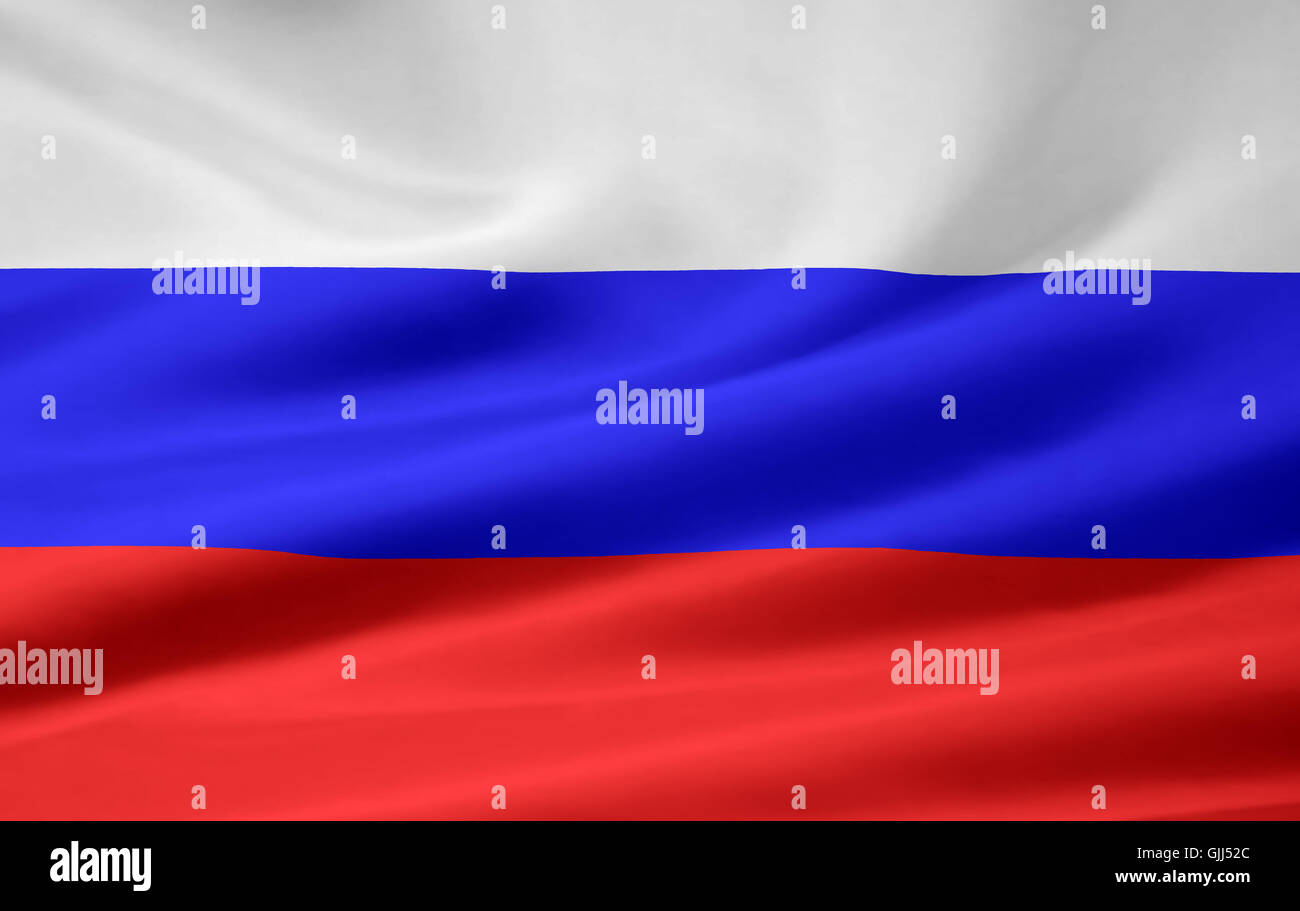 russian flag Stock Photo